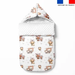 Chien adorable - Fond blanc - Création Jolifox