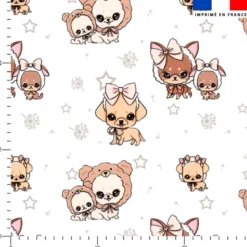 Chien adorable - Fond blanc - Création Jolifox