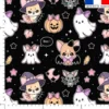 Chiens d'Halloween - Fond noir - Création Jolifox