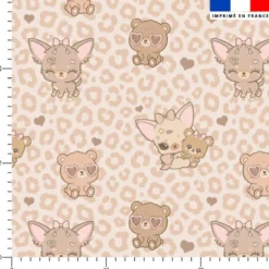 Chihuahua léopard - Fond Beige - Création Jolifox