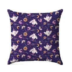 Chouette magicienne - Fond violet foncé - Création Stillistic
