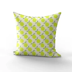 Citron effet fluo et rayure beige - Fond blanc