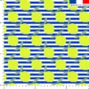 Citron effet fluo et rayure bleue - Fond blanc
