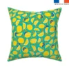 Citron - Fond turquoise - Création Andréa Leonelli