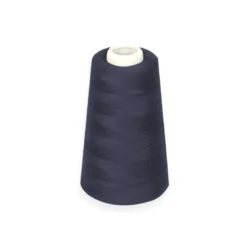 Cône de fil à surfiler et à coudre bleu nuit