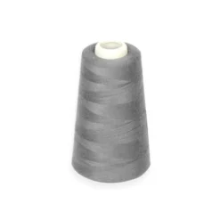 Cône de fil à surfiler et à coudre gris acier