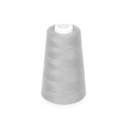 Cône de fil à surfiler et à coudre gris clair