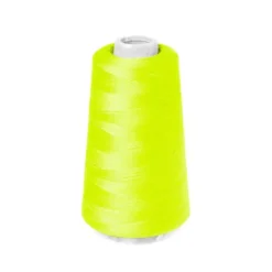 Cône de fil à surfiler et à coudre jaune fluo