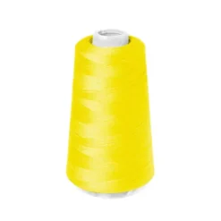 Cône de fil à surfiler et à coudre jaune