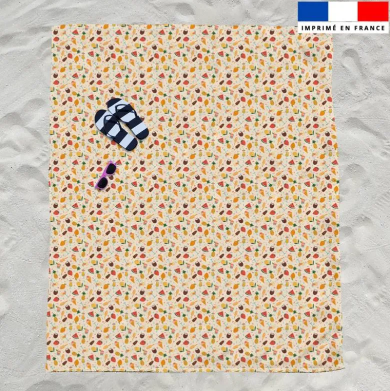 Cocktail d'été - Fond beige