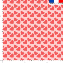 Coeur avec serrure - Fond rose