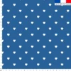 Coeur blanc - Fond bleu roi