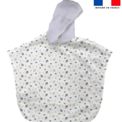 Coeur d'artichaut bleu et violet - Fond blanc - Création Lili Bambou Design