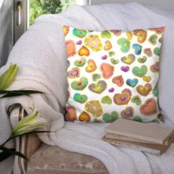 Coeur multicolore - Fond blanc - Création Lita Blanc