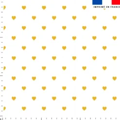 Coeur ocre - Fond blanc