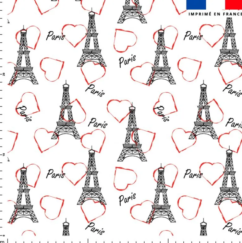 Coeur Paris - Fond blanc