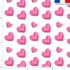 Coeurs roses aquarelle - Fond blanc