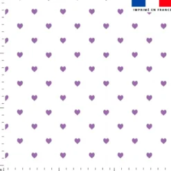 Coeur violet - Fond blanc