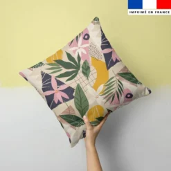 Collage contemporain - Fond grège