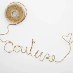 Cordon flex à mémoire de forme jute