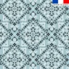 Coton bleu glacier motif bandana