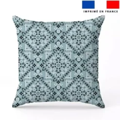 Coton bleu glacier motif bandana
