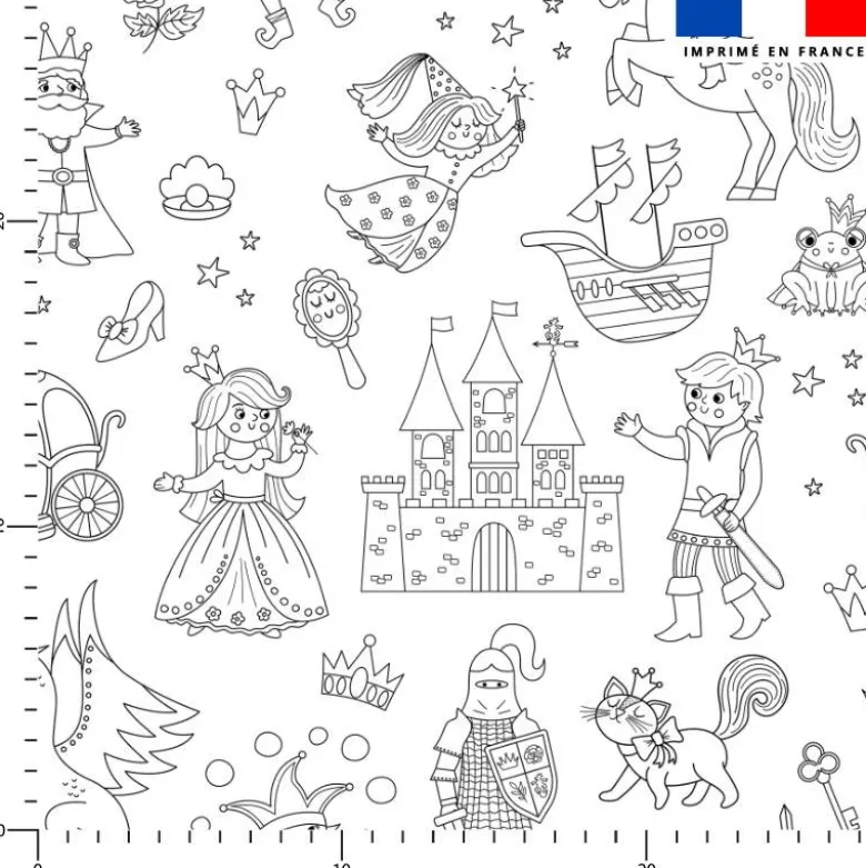 Coton à colorier château de princesse