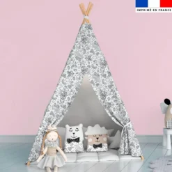 Coton à colorier motif chien et hérisson - Création Stillistic