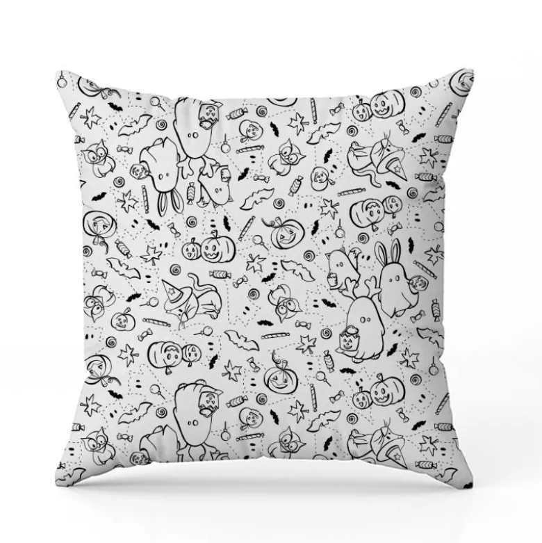 Coton à colorier motif fantômes - Création Stillistic