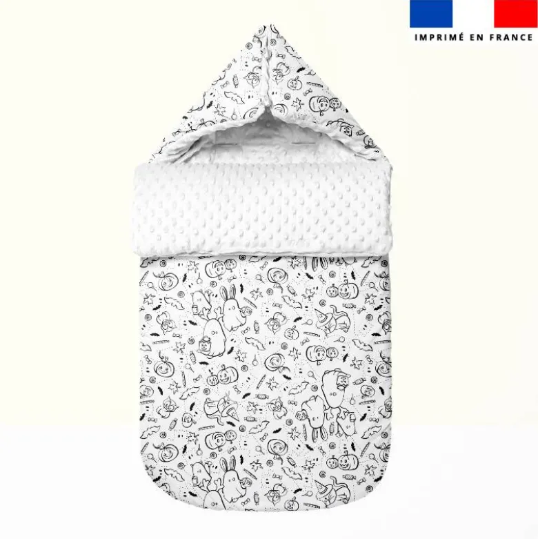 Coton à colorier motif fantômes - Création Stillistic