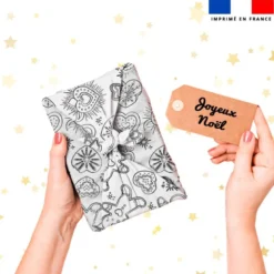 Coton à colorier motif Noël pain d'épices - Création Stillistic