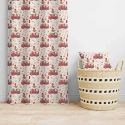 Coton écru motif animaux héroïques