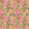 Coton enduit motif fleurs multicolores