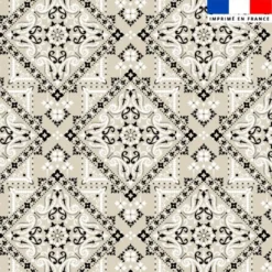 Coton grège motif bandana