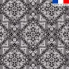 Coton gris motif bandana