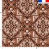 Coton marron motif bandana