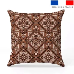 Coton marron motif bandana