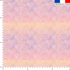 Coton motif coeurs scintillants