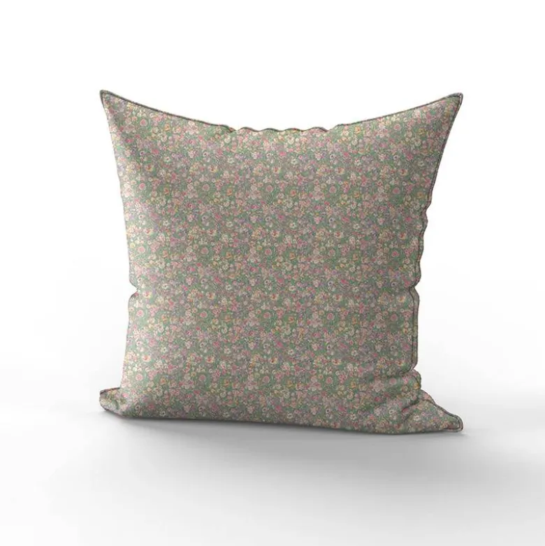 Coton motif petites fleurs champêtres multicolores