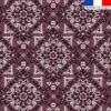 Coton prune motif bandana