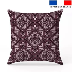 Coton prune motif bandana