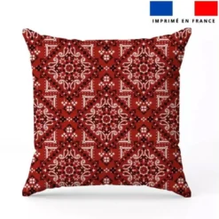 Coton rouge brique motif bandana