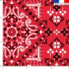 Coton rouge motif grand bandana