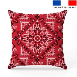 Coton rouge motif grand bandana