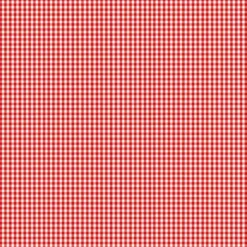 Coton vichy rouge 3 mm