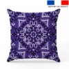 Coton violet motif grand bandana