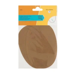 Coudes thermocollants imitation daim caramel X2
