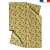 Coupon couverture bleu imprimé mini mouton et oeufs de Pâques - Création Stillistic