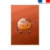 Coupon couverture imprimé amis ptit déj Roulé à la cannelle - Création Stillistic