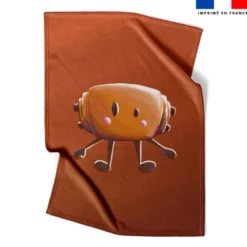 Coupon couverture imprimé amis ptit déj Pain au chocolat - Création Stillistic